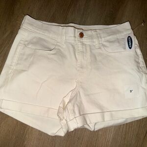 Old Navy Women's Cream Jean Shorts